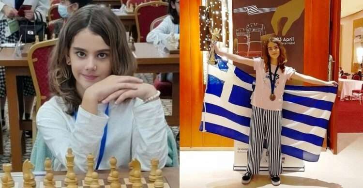 Η 10χρονη Ευαγγελία Σίσκου κερδίζει την 3η θέση στο Παγκόσμιο Πρωτάθλημα Σκακιού