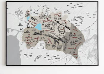 Illustration Map Of Aktio – Vonitsa, Α3