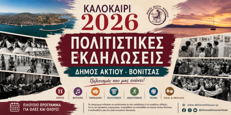 Γεμάτο Πολιτισμό και Παράδοση το «Καλοκαίρι 2026» στον Δήμο Ακτίου – Βόνιτσας
