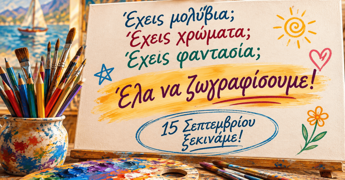 Πάλαιρος και Βόνιτσα: Ξεκινά η νέα χρονιά ζωγραφικής